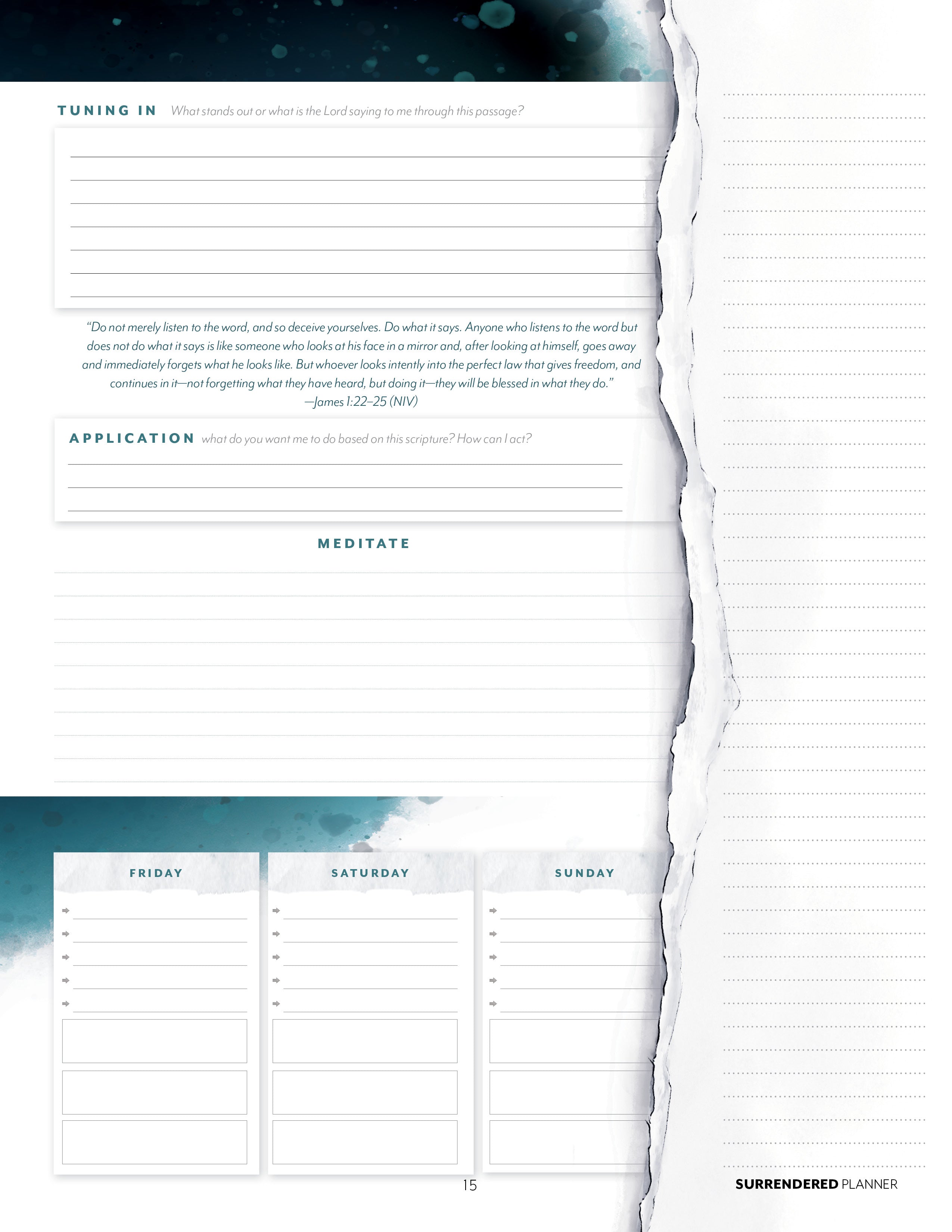 Surrendered Planner