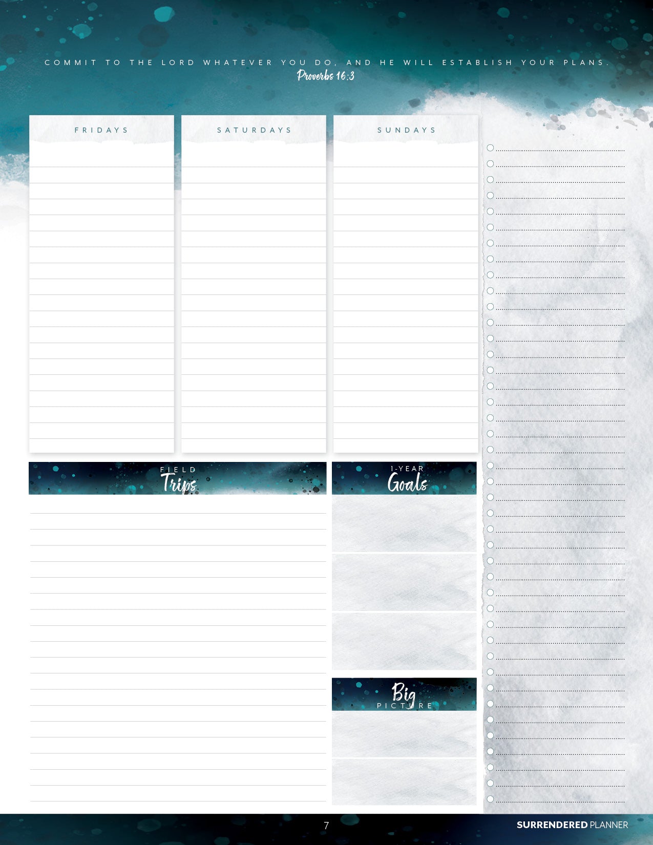 Surrendered Planner