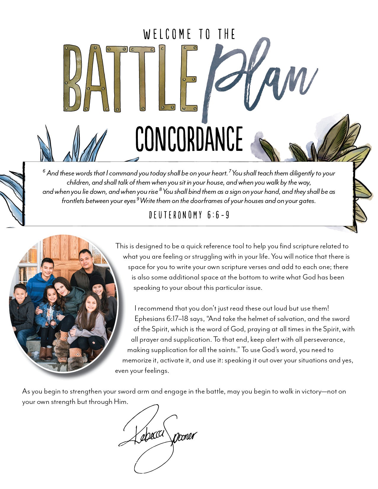 Battle Plan Concordance